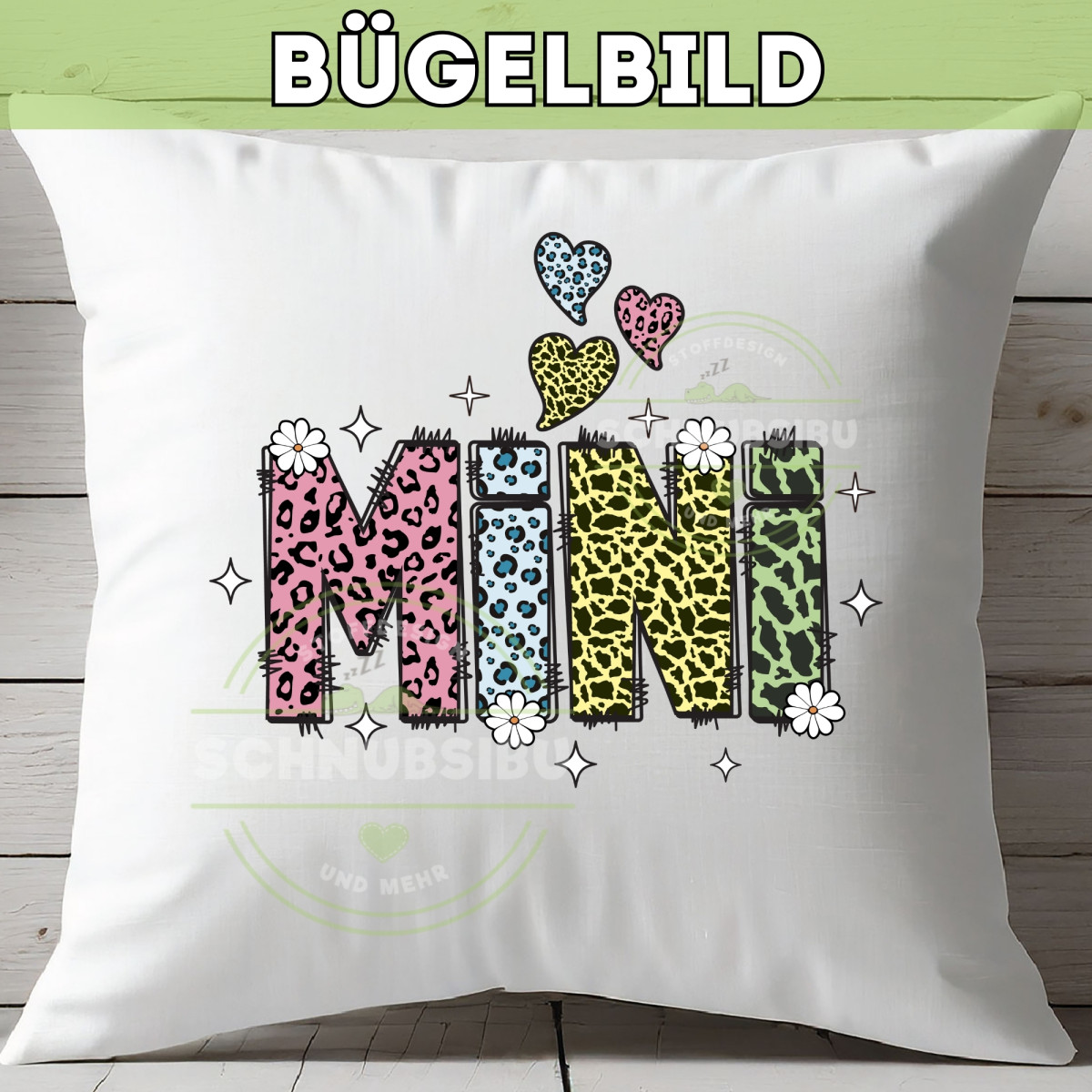 Bügelbild Muttertag - Mama Min